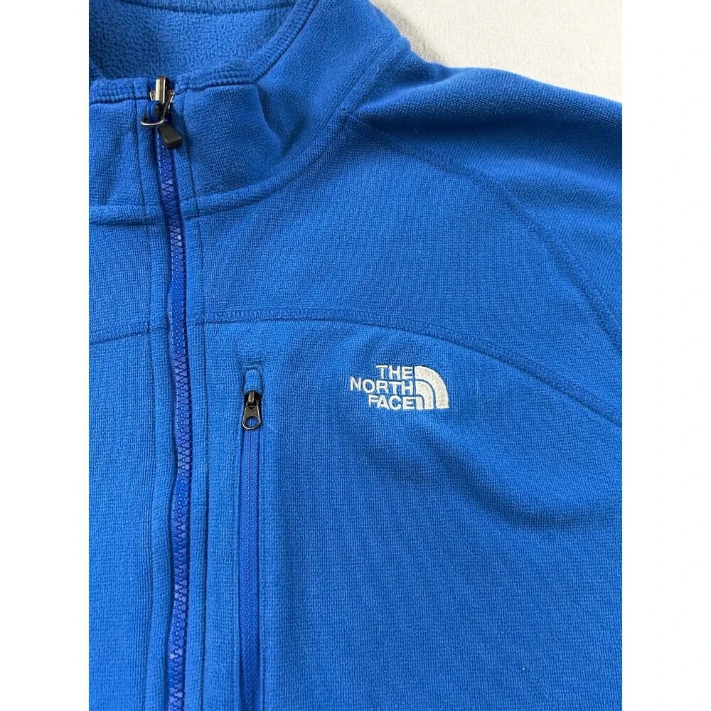 The Nortn Face Men’s Polartec Full Zip Blue Fleece Jacket 2XL
